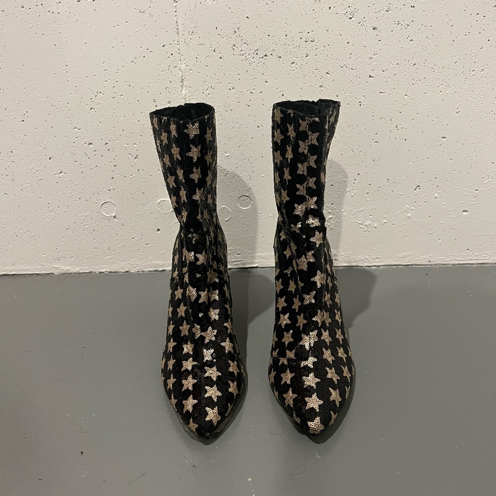 Free People Lexi Heel Boot in Black Combo